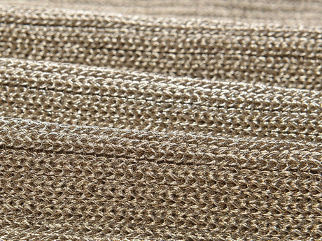 Gaia Midi Dress - Figure - Hugging Silhouette - Metallic Finish - Sculpted Fit - Elegant High Neckline - Luxurious Shimmer