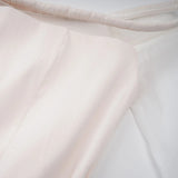 Gelsomina White Gathered Crepe Midi Dress