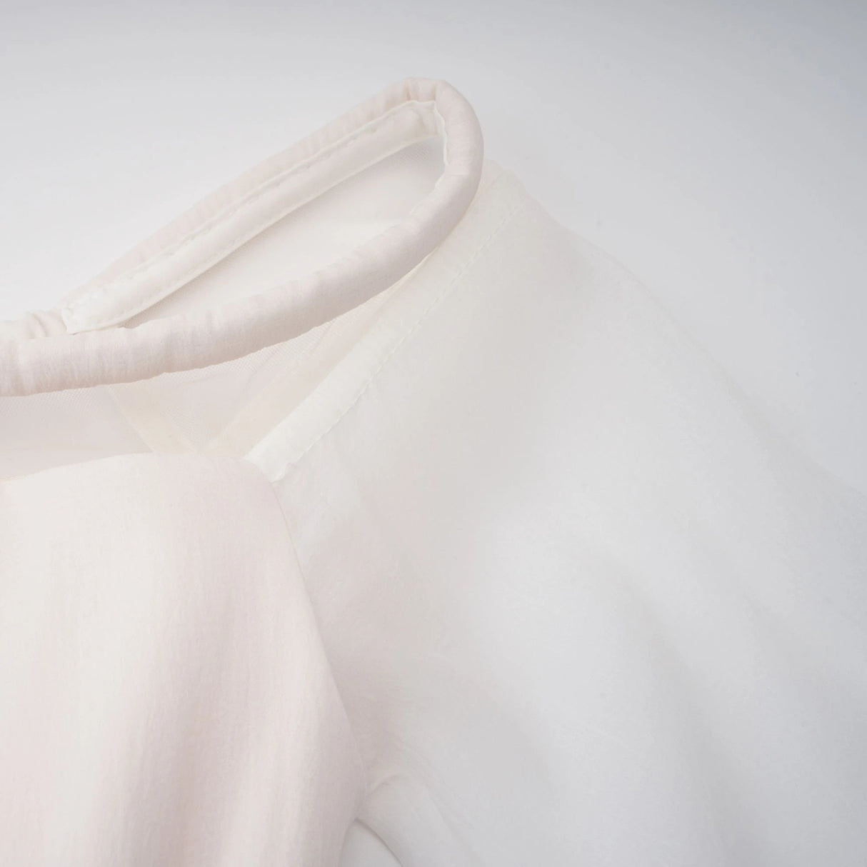 Gelsomina White Gathered Crepe Midi Dress