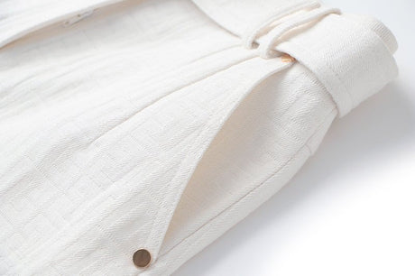 Gemma Tailored High - Waist Shorts - Structured Silhouette - Versatile Styling - Lightweight Fabric - Signature Buckle Feature