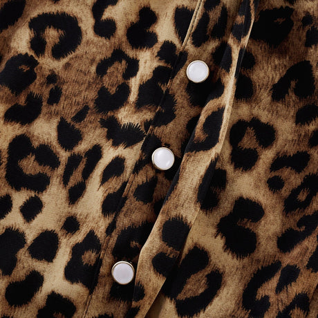 Geneviève leopardprint midi dress