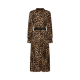 Geneviève leopardprint midi dress