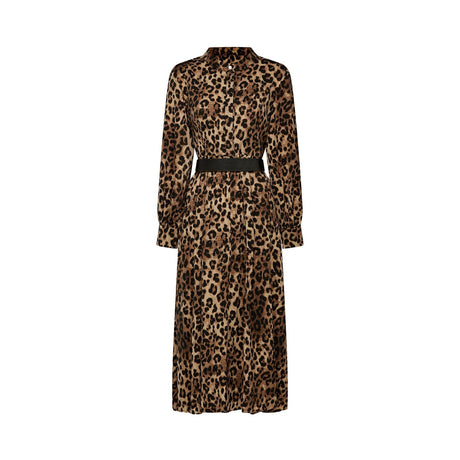 Geneviève leopardprint midi dress