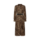 Geneviève leopardprint midi dress