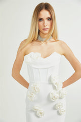 Geneviève offshoulder floral dress