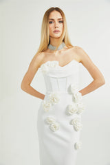 Geneviève offshoulder floral dress