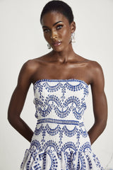 Georgiana broderieanglaise offshoulder mini dress