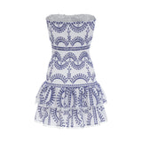 Georgiana broderieanglaise offshoulder mini dress