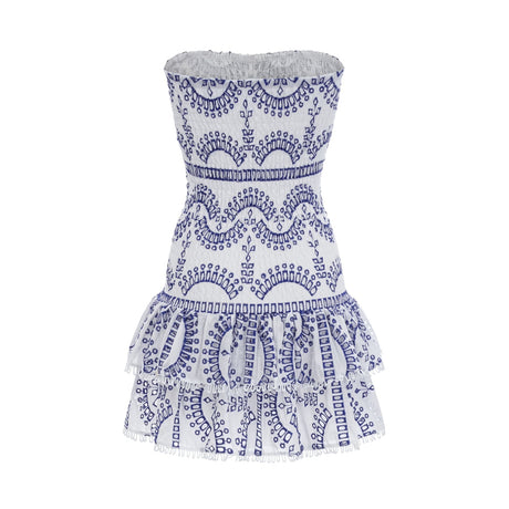 Georgiana broderieanglaise offshoulder mini dress
