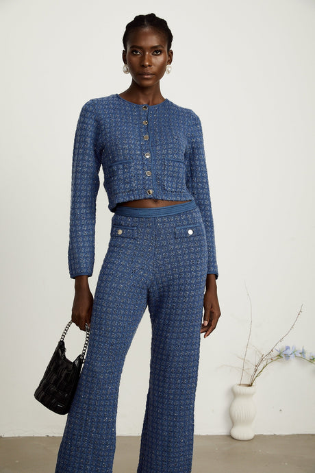 Ghislaine sequinembellished jacket  trousers matching set