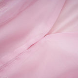 Giada Mini Dress Pink Embroidered Layered & Ruched