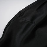 Ginevra black halterneck fauxpearl satin maxi dress