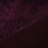 Gioconda Burgundy Halterneck Lace Panel Maxi Dress
