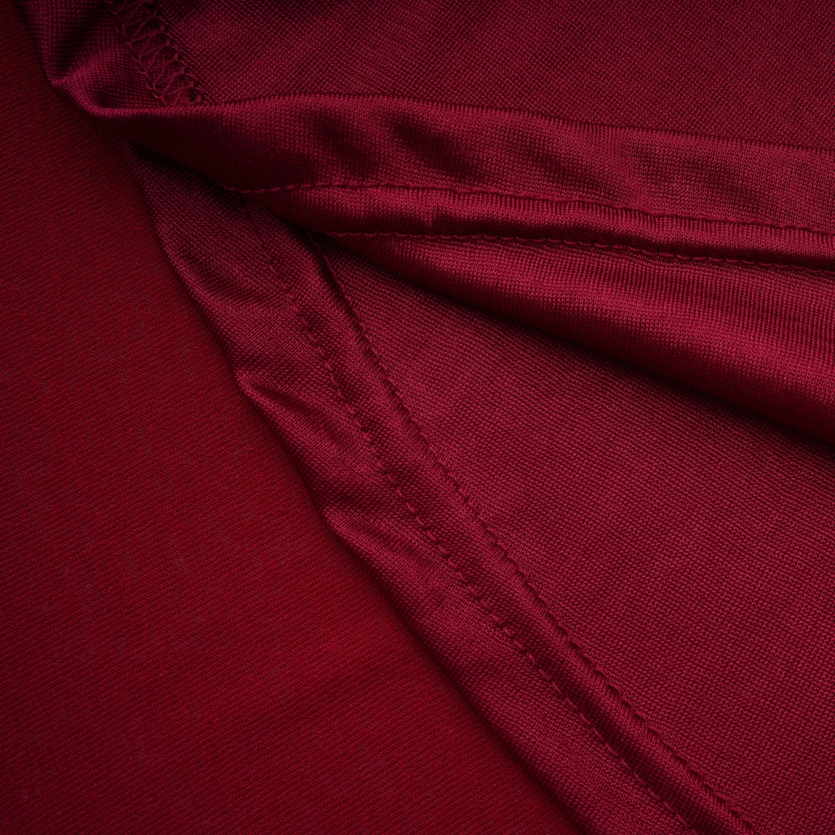 Giovanna Red VNeck Ruched Midi Dress with Half Sleeves