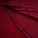 Giovanna Red VNeck Ruched Midi Dress with Half Sleeves