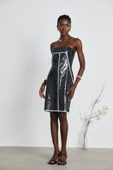 Gisèle sequinembellished bandeau mini dress