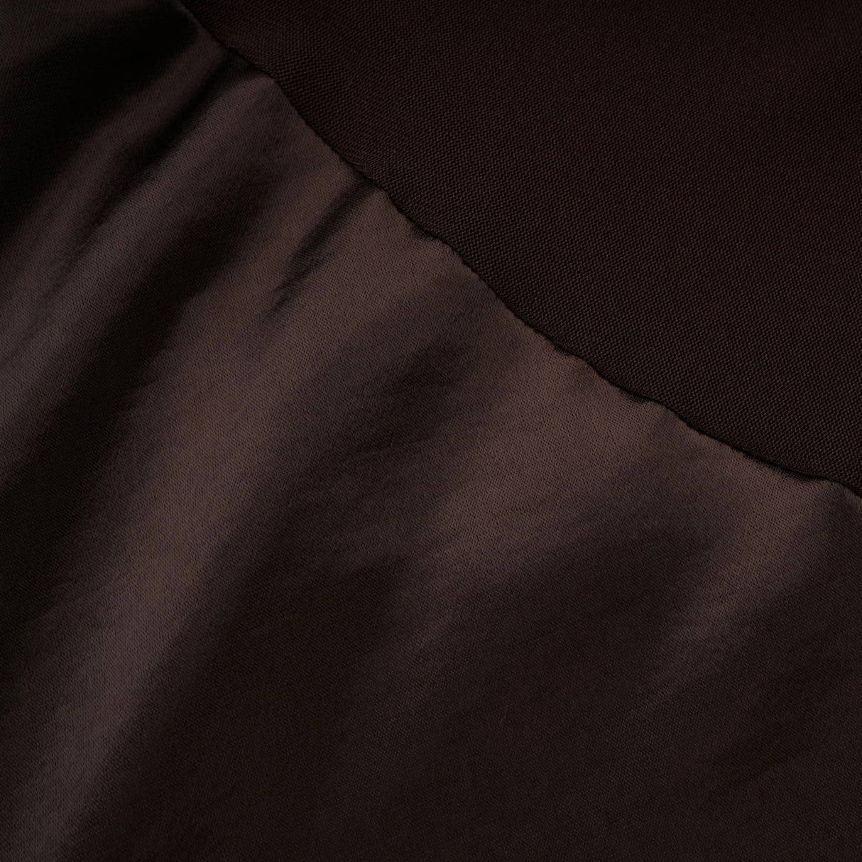 Gitta Brown Off Shoulder Satin Maxi Gown