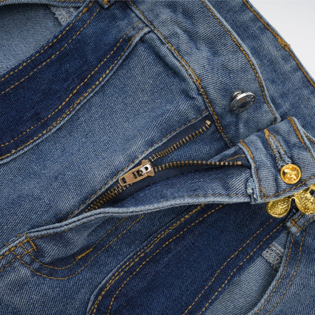 Giuliana Jeans - High Waist Design - Cut - Out Detail - Panel Detailing - Belt Loops