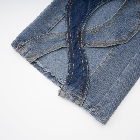Giuliana Jeans - High Waist Design - Cut - Out Detail - Panel Detailing - Belt Loops