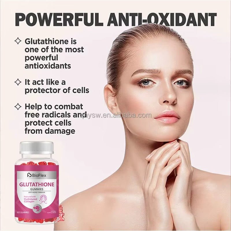 Glutathione Collagen Glow Gummies – Vegan Skin Brightening & Hydration
