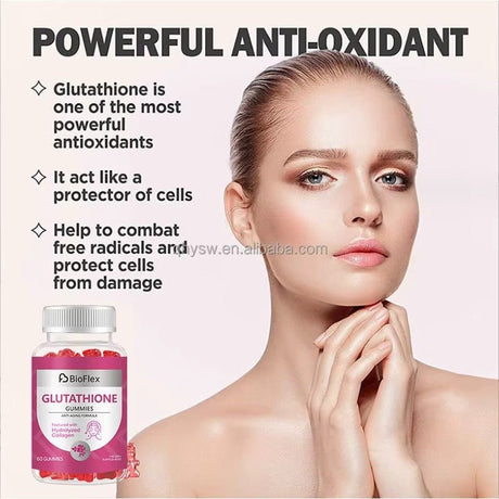Glutathione Collagen Glow Gummies – Vegan Skin Brightening & Hydration