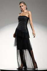 Grace Black Diamond Maxi Dress