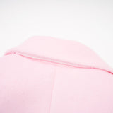 Grazia Overcoat - Pink Faux - Fur Crystal Embellishment Rear Slit