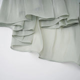 Gwenaëlle Green Rhinestone Panel Maxi Dress