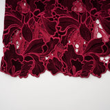 Hafdis Red Floral Embroidered Midi Dress