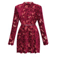 Hafdis Red Floral Embroidered Mini Dress