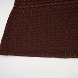 Haley Maxi Dress Brown & Multicolor Gradient Knit Hem