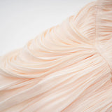 Halvard Neutrals Pleated Ruffled Mini Dress