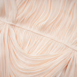 Halvard Neutrals Pleated Ruffled Mini Dress