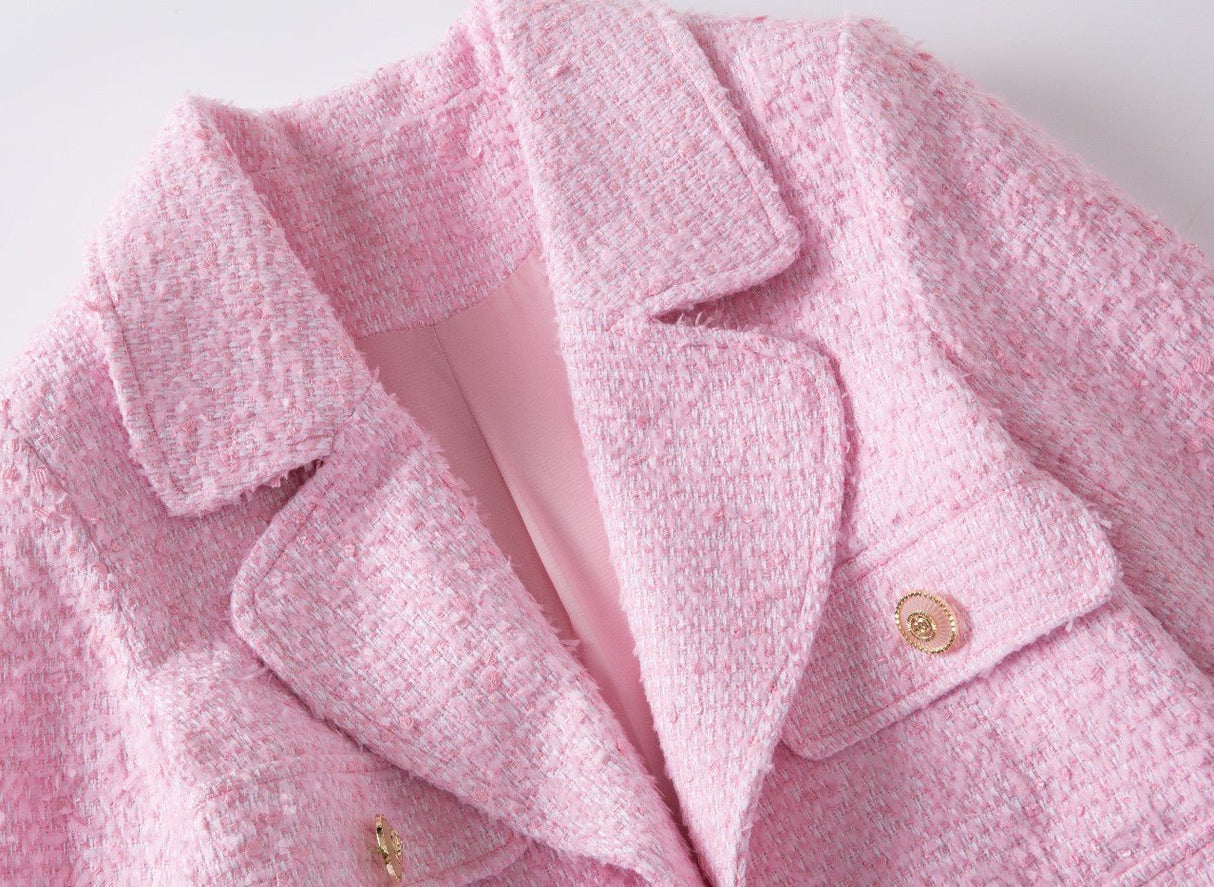 Hannah Blazer - Tailored Fit - Modern Twist - Elegant Pockets - Button Accents - Vintage - Inspired Appeal