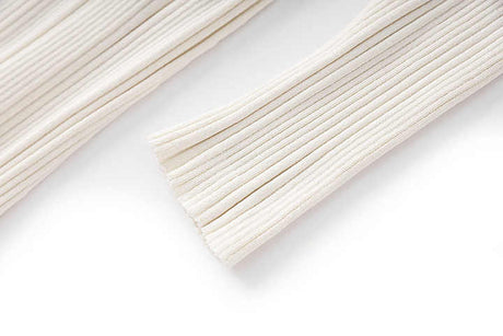 Haven Dress - Fitted Silhouette Flared Hemline - Button - Down Front Pockets - Form - Fitting Accentuates Waist - Lightweight Ribbed Knit Fabric