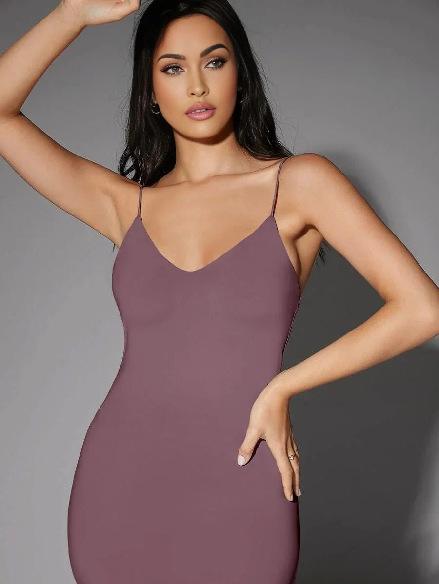 Haven Maxi Dress - Refined Style - High Stretch Fabric Elasticity - Slim Fit Type - Pencil Hem Shaped - Sleeveless Length - Premium Quality