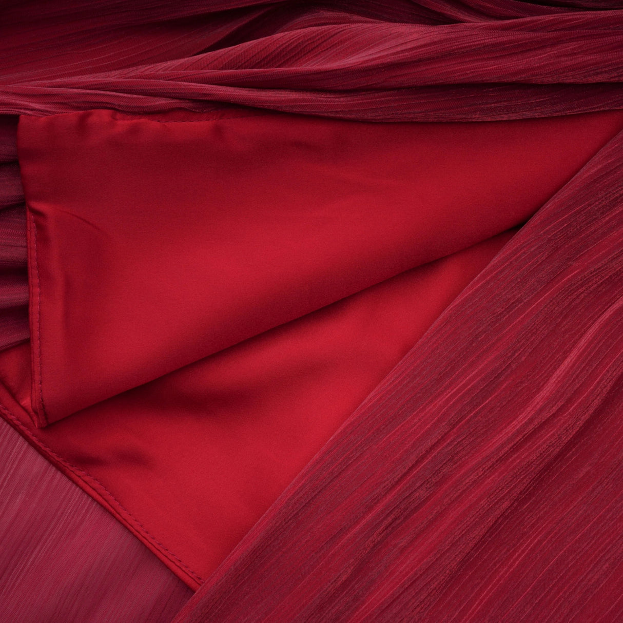 Hazel Burgundy Asymmetrical Draped Maxi Dress