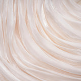 Hege Cream Glossy Ruched Cape Maxi Dress