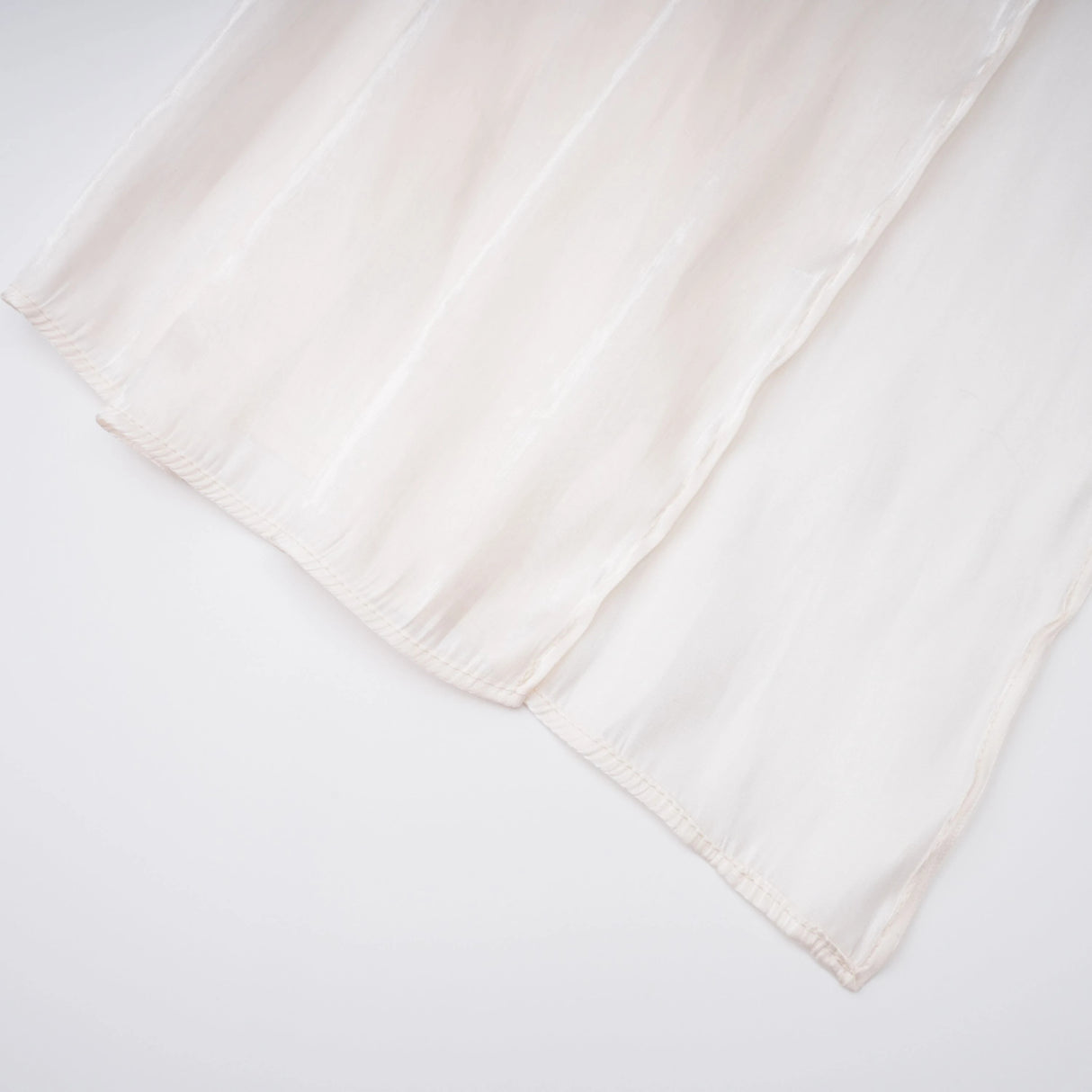 Hege Cream Glossy Ruched Cape Maxi Dress