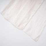 Hege Cream Glossy Ruched Cape Maxi Dress