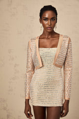 Helena Jacket – Neutrals – Long Sleeves – Collarless