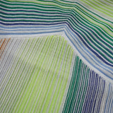 Helena Maxi Dress Green & Multicolor Striped Glitter Halter - neck Tie - Back