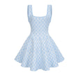 Hélène patternedjacquard sleeveless mini dress