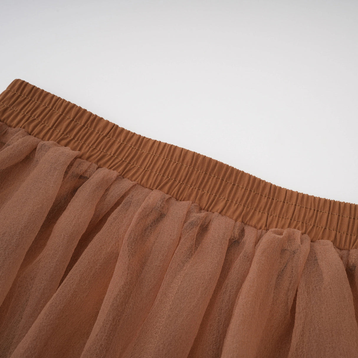 Holly Chocolate Brown Halterneck Mesh Mini Dress