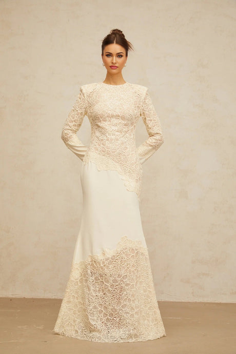 Holly Maxi Dress Sequined Floral Embroidery