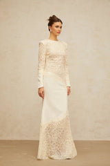 Holly Maxi Dress Sequined Floral Embroidery