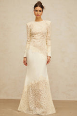 Holly Maxi Dress Sequined Floral Embroidery