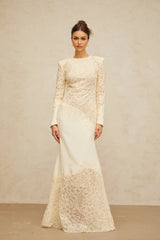 Holly Maxi Dress Sequined Floral Embroidery
