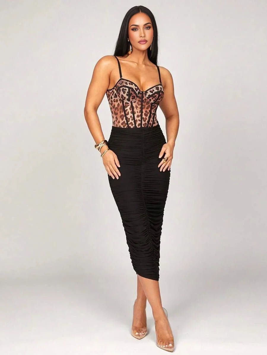 Hunter Bodysuit - Adjustable Strap Fit - Natural Waistline - Sleeveless Design - Knit Fabric Material - Medium Stretch Elasticity