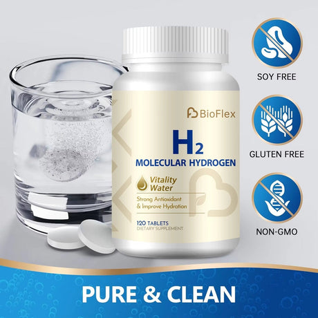 Hydrogen Tablets – 120 Magnesium Tablets for Energy & Antioxidant Support